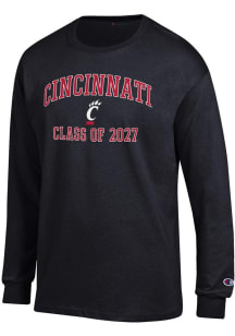 Mens Cincinnati Bearcats Black Champion Font Class of 2027 Jersey Tee