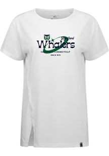 Levelwear Hartford Whalers Womens White Influx Orbital Short Sleeve T-Shirt