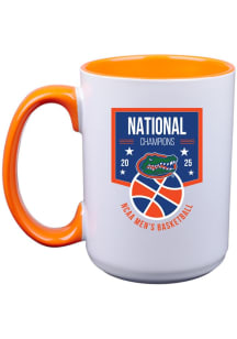 Florida Gators 2025 National Champions 15oz Inner Color Ceramic Mug - White