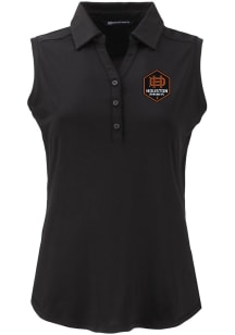 Cutter and Buck Houston Dynamo Womens Black Forge Eco Polo Shirt