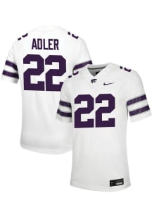 Jason Adler Nike Mens White K-State Wildcats NIL Football Jersey