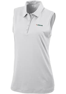 Columbia Miami Hurricanes Womens White Heat Seal Tend the Ball Tank Top
