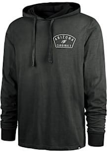47 Arizona Cardinals Mens Black Dusted Overhand River Long Sleeve Lightweight Hoodie