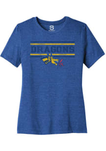 Drexel Dragons Blue Summit Sportswear Bars Short Sleeve T-Shirt