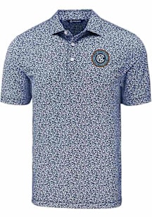 Cutter and Buck New York City FC Navy Blue Pike Flora Big and Tall Polo