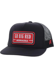 Nebraska Cornhuskers Hooey 5 Panel Patch Snapback Mens Snapback - Black