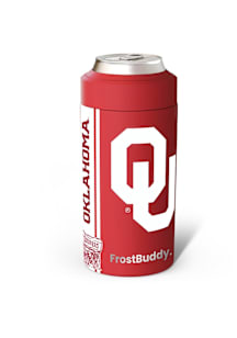 Oklahoma Sooners Stripe Universal Frost Buddy Stainless Steel Coolie