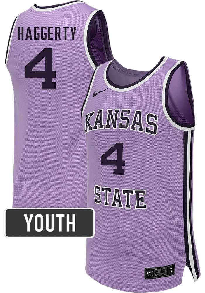 Pj Haggerty Youth LAVENDER K-State Wildcats NIL Name And Number