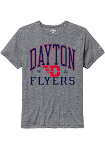 Dayton Flyers Grey All American Oversized Number One Short Sleeve T Shirt