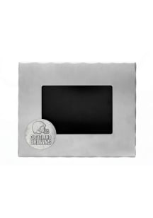 Cleveland Browns 3.5x5 Aluminum Logo Picture Frame
