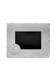 Philadelphia Eagles 3.5x5 Aluminum Logo Picture Frame - Silver