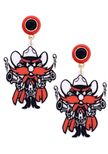 Texas Tech Red Raiders Resin Mascot Womens Earrings