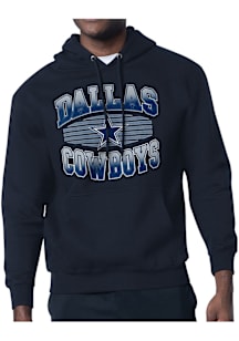 Starter Dallas Cowboys Mens Navy Blue Team Grit Long Sleeve Hoodie