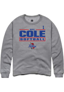 Maci Cole Rally Mens Graphite Tulsa Golden Hurricane NIL Stacked Box Player Crew