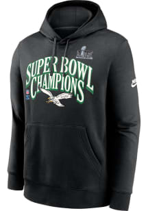 Nike Philadelphia Eagles Mens Black Eagles Circle Start Long Sleeve Hoodie