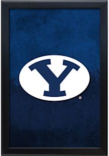 BYU Cougars Snap Frame LED Sign - Black