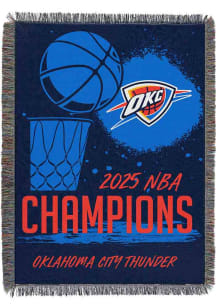Oklahoma City Thunder 2025 NBA Finals Champions Woven Tapestry Blanket