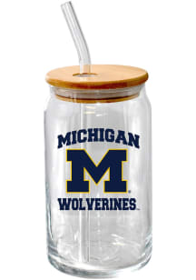 Michigan Wolverines 16oz Pint Glass - Blue