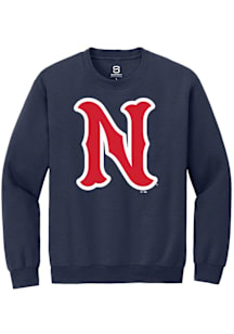 Summit Sportswear Nashville Sounds Mens Navy Blue Primary Logo Long Sleeve Crew Sweatshirt