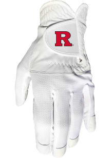 White Rutgers Scarlet Knights Cool Mesh Gloves