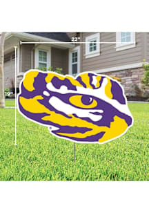LSU Tigers Mascot Yard Sign - Purple