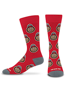 Ohio State Buckeyes Allover Brutus Mens Dress Socks
