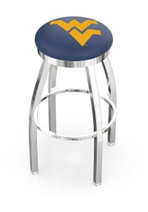 West Virginia Mountaineers Chrome Pub Stool -