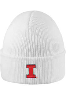 LogoFit Illinois Fighting Illini White Northpole Cuffed Mens Knit Hat