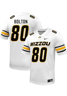Jayden Bolton  Nike Missouri Tigers White Football NIL Football Jersey