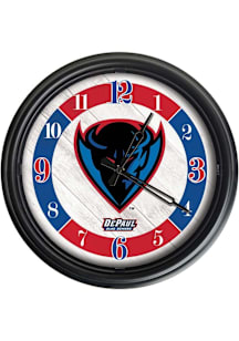 DePaul Blue Demons Outdoor LED Wall Clock