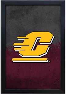 Central Michigan Chippewas Snap Frame LED Sign - Black
