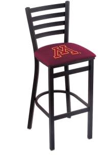 Black Minnesota Golden Gophers Stationary Pub Stool