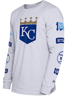 New Era Kansas City Royals White Game Day Long Sleeve T Shirt