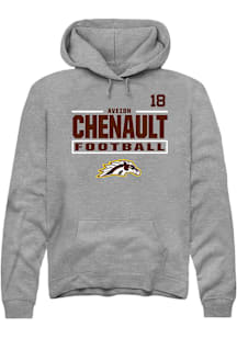 Aveion Chenault Western Michigan Broncos Mens Grey Football NIL Stacked Box Player Hood