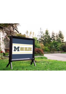 White Michigan Wolverines Go Blue Yardsy Light Up Yard Sign