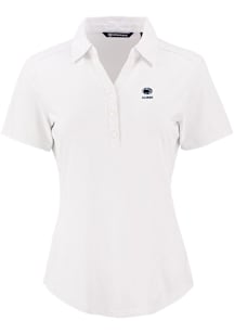 Cutter and Buck Penn State Nittany Lions Womens White Alumni Forge Eco Polo Short Sleeve Polo Shir..