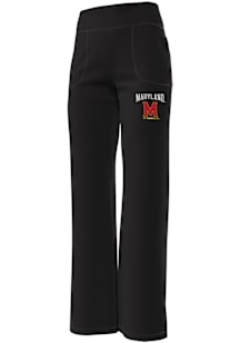 Womens Maryland Terrapins Black Under Armour Icon Sweatpants