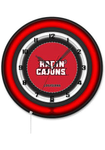 Louisiana Ragin' Cajuns 19in Neon Wall Clock
