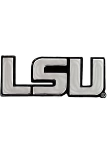 LSU Tigers Chrome Car Emblem - Silver