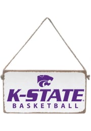 K-State Wildcats 6x11 inch Basketball Mini Plank Sign