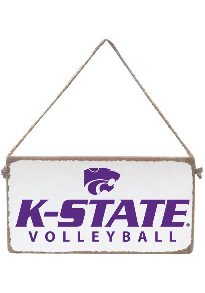 K-State Wildcats 6x11 inch Volleyball Mini Plank Sign
