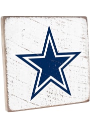 Dallas Cowboys Rustic Block Sign