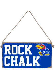 Kansas Jayhawks 6x11 inch Rock Chalk Mini Plank Sign