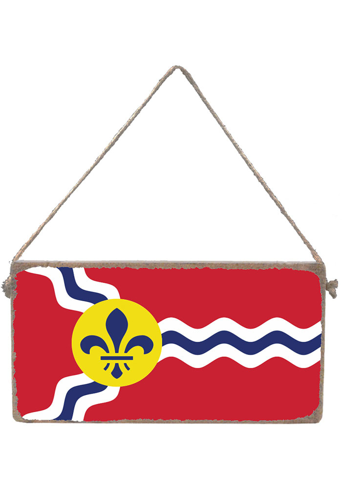 St Louis Flag Mini Plank Sign