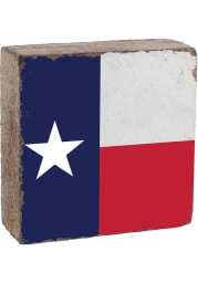 Texas Flag Rustic Block Sign