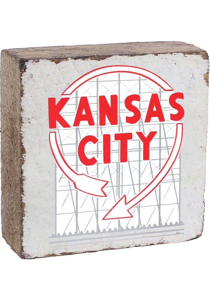 Kansas City Auto Sign Rustic Block Sign