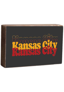 Kansas City Bubble Letters 6x9 Inch Sign