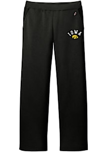 Iowa Hawkeyes Womens Reverse Fleece Black Sweatpants
