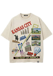 Made Mobb Kansas City White Souvenir Short Sleeve Fashion T Shirt