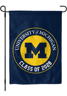 Blue Michigan Wolverines Class of 2028 Garden Flag
